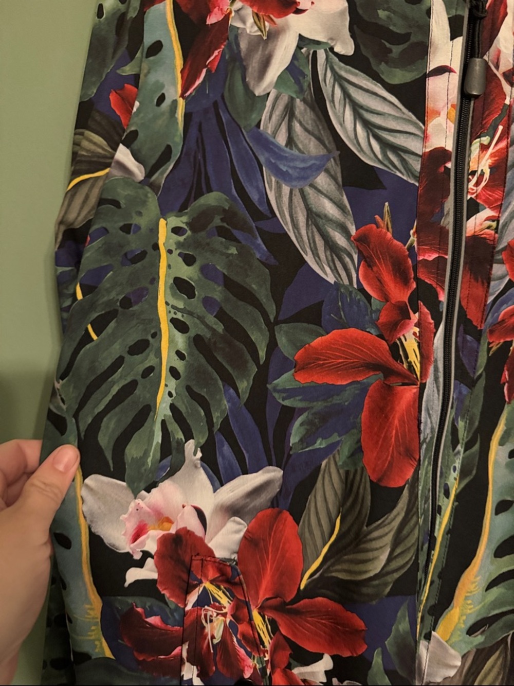 C&C California Tropical Floral Print Bomber Jacket -matching pants other listing - Picture 3 of 6